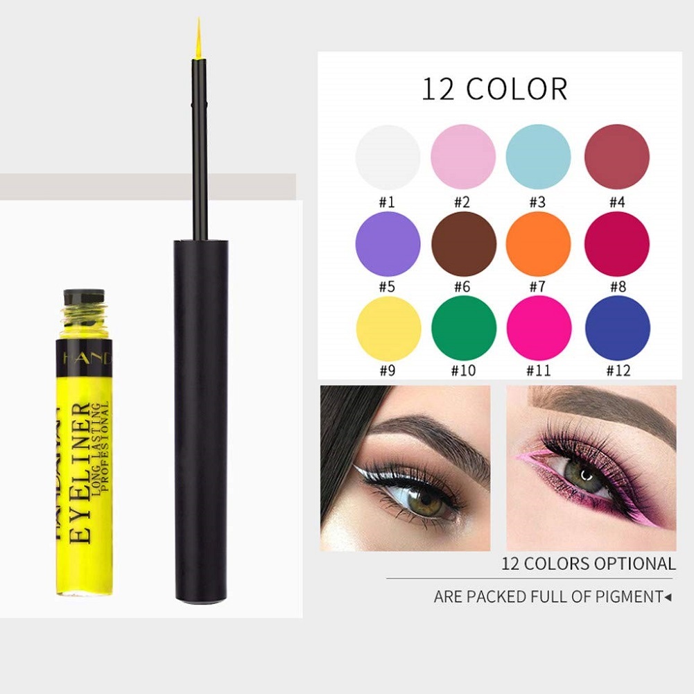Neon Liquid Eyeliners Nibito Matte Bright Color Eyeliner Set 12 Colors