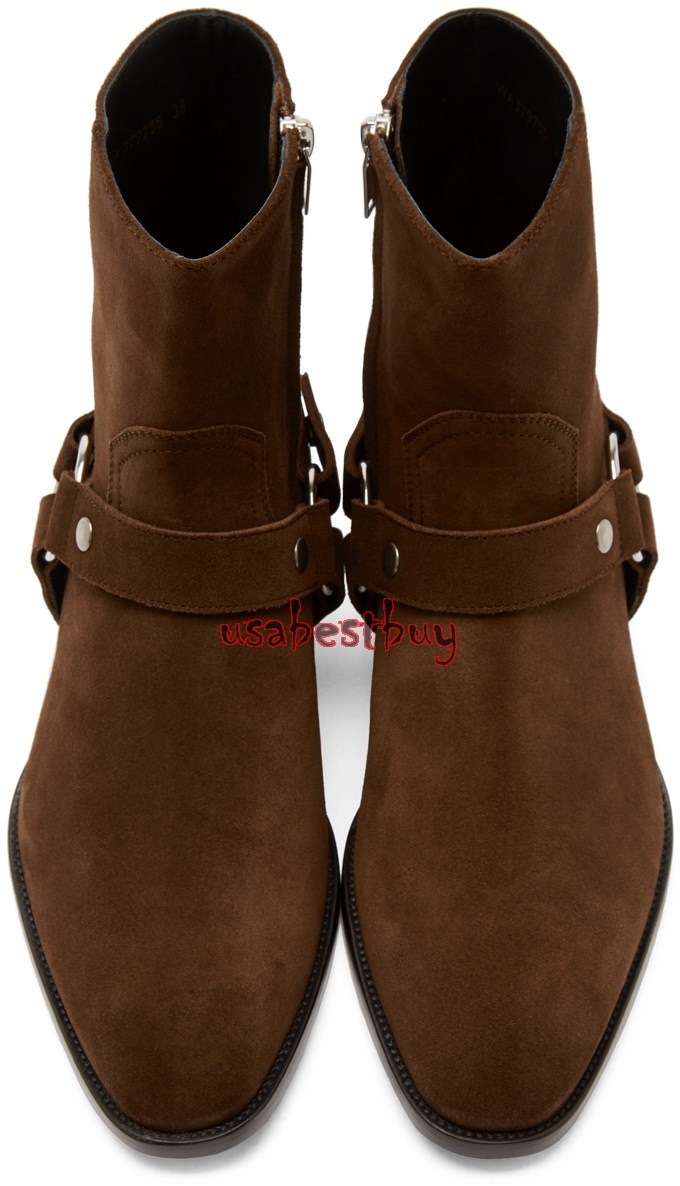 new look mens brown boots