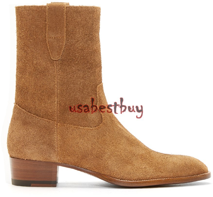 high brown boots men