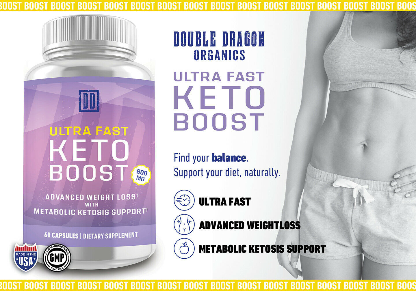 3 Bottles Ultra Fast Keto Boost The Original By Double Dragon