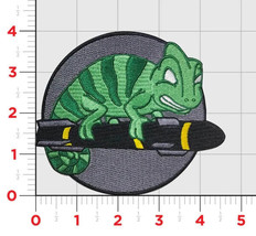 17TH ATTACK SQUADRON CHAMELEON EMBROIDERED HOOK &amp; LOOP PATCH - $33.24