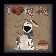 362D - I Love My Dog Wood Sign  - $9.95