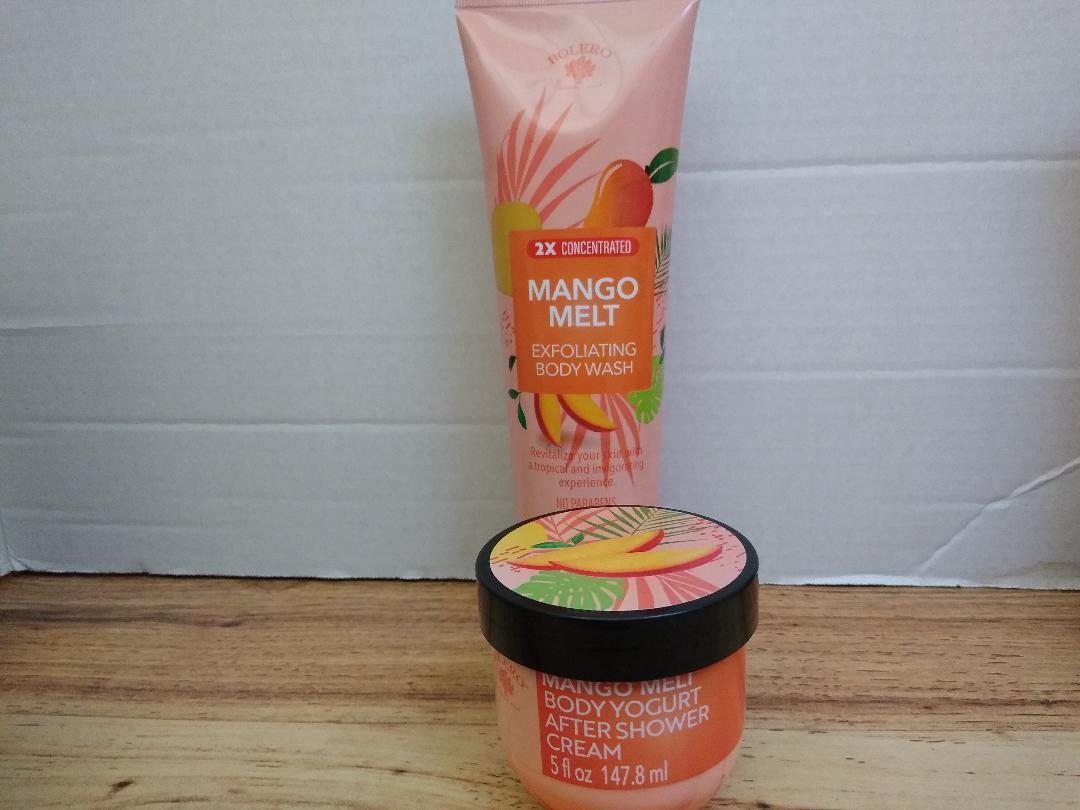 BOLERO EXFOLIATING BODY WASH and CREAM MANGO MELT Body Lotions