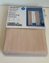 Room Essentials Room Darkening Curtain 42 x 95 One Panel Blush Pink 42&quot; ... - $8.90