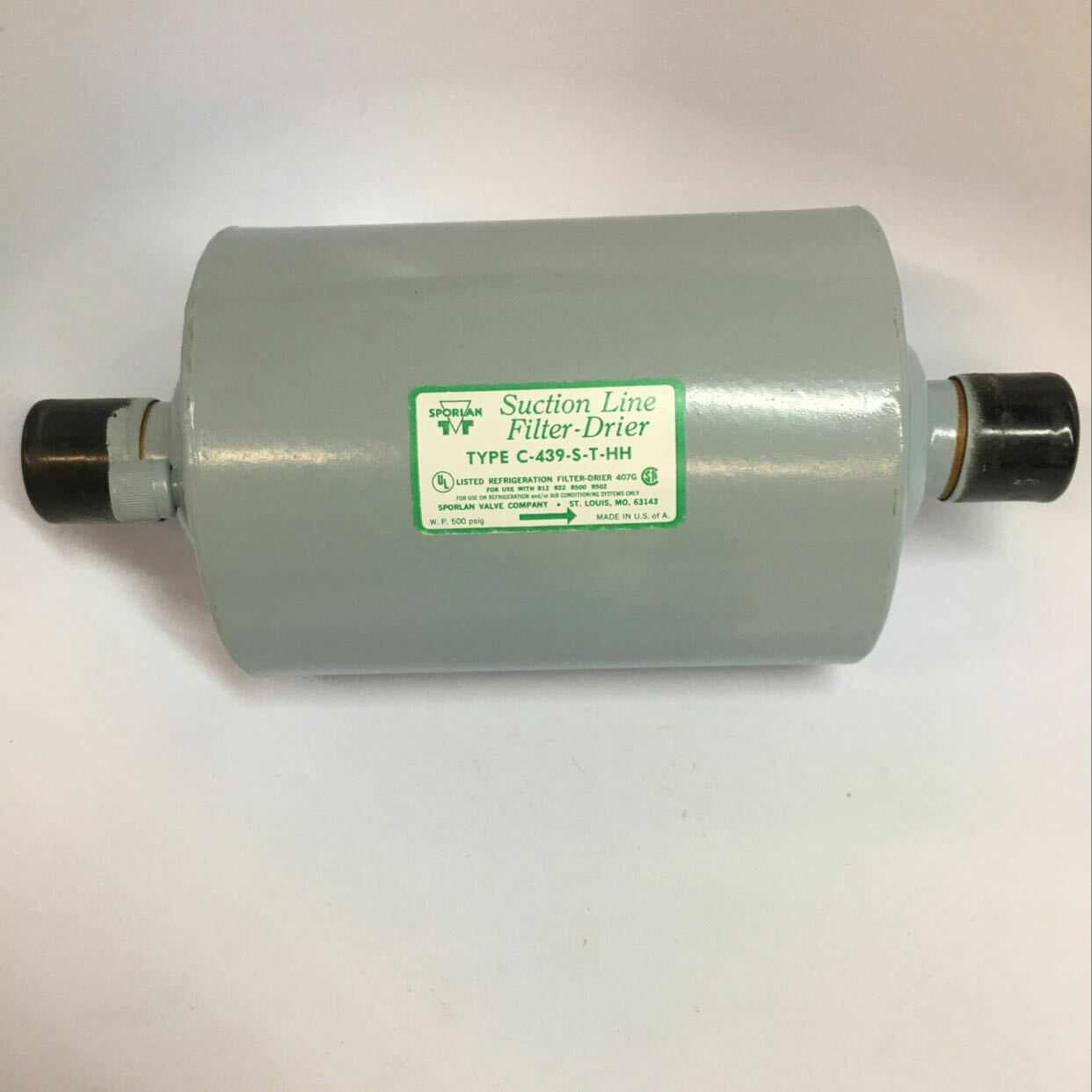 Sporlan 1 1/8" Suction Line Filter Drier C439STHH Ball & Roller Bearings