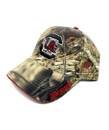 MOSSY OAK UNIVERSITY OF SOUTH CAROLINA GAMECOCKS LOGO CAMO ADJUSTABLE HA... - $19.90