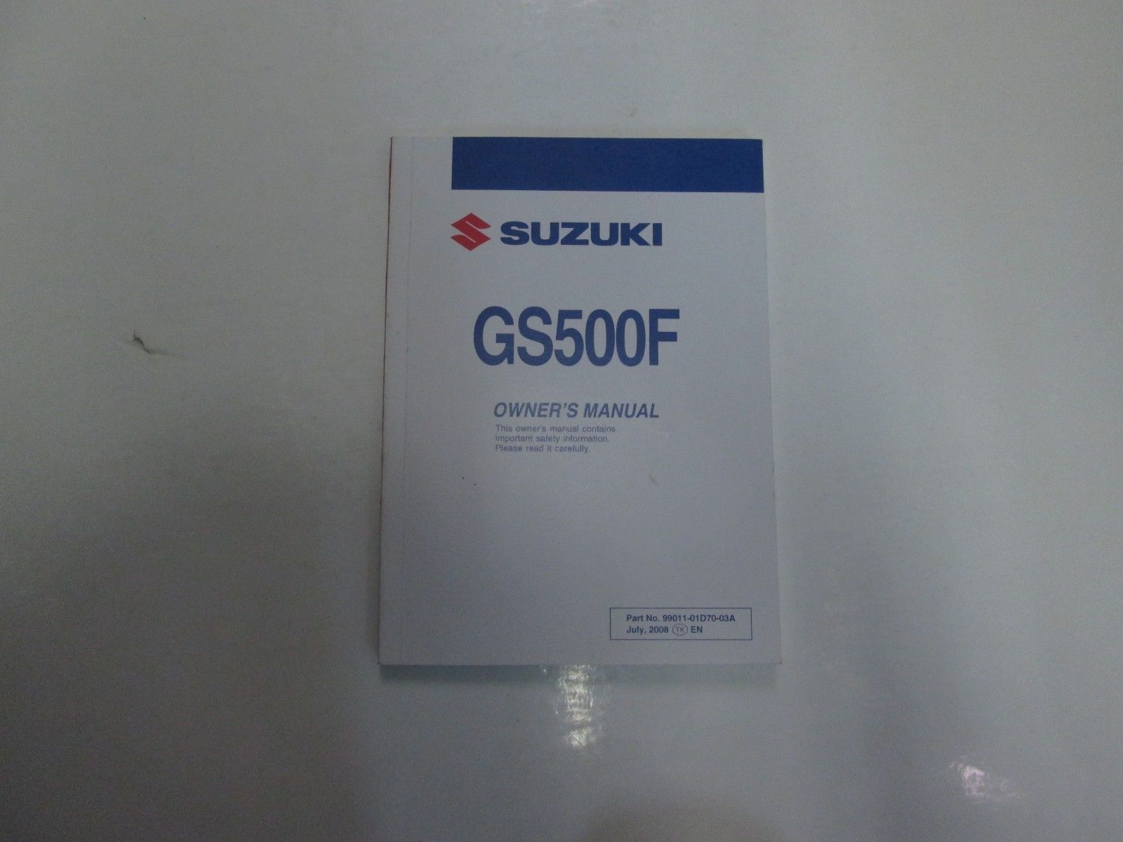2009 Suzuki GS500F Owners Owner Operators and 50 similar items. S l1600