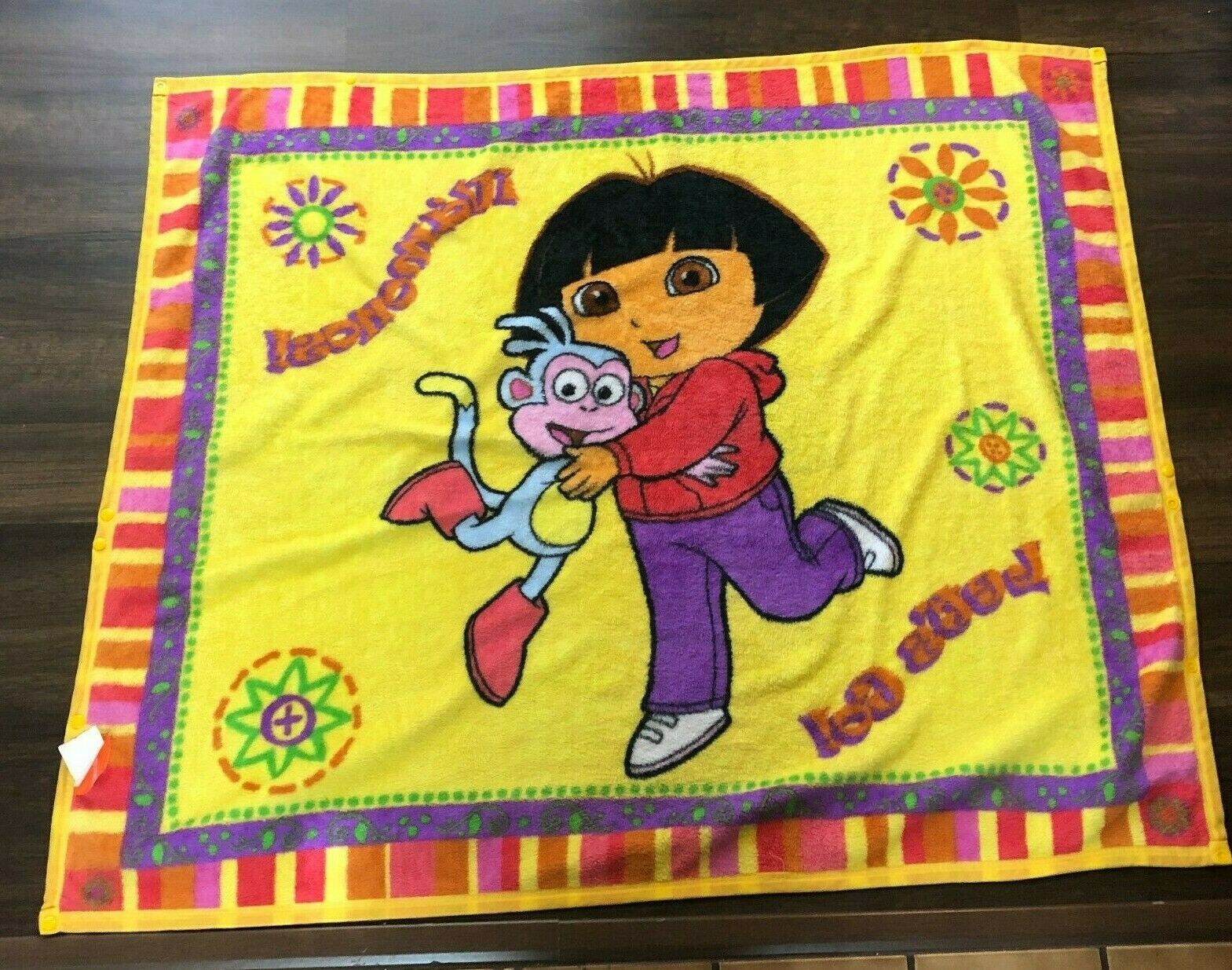 Dora the Explorer Snap Fleece Blanket Wrap Girl Kid Throw Boots Vamonos