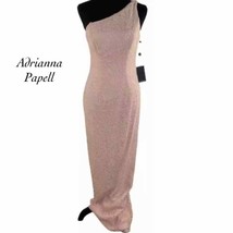 Adrianna Papell One Shoulder Blush Pink Lace Gown NWT Size 2 - $117.80