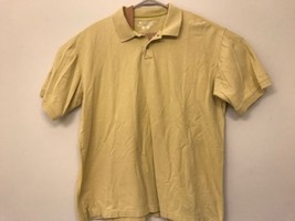 Columbia Embroidered Men&#39;s Short Sleeve Polo Shirt Size XL Yellow - $9.90