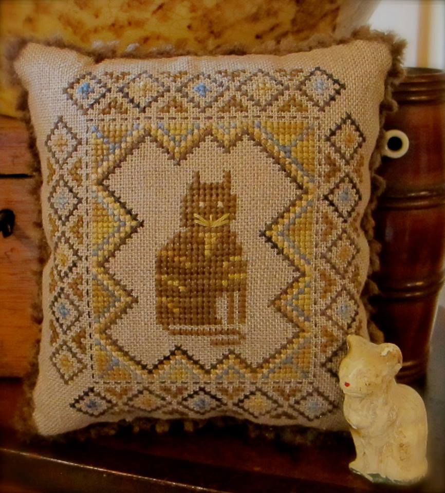 Sassy Feline cross stitch chart Homespun Elegance - Cross Stitch Patterns