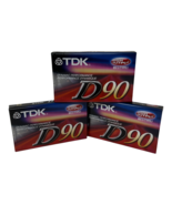 TDK D90 Lot of 3 High Output Dynamic Performance Audio Cassette Tapes - $7.97
