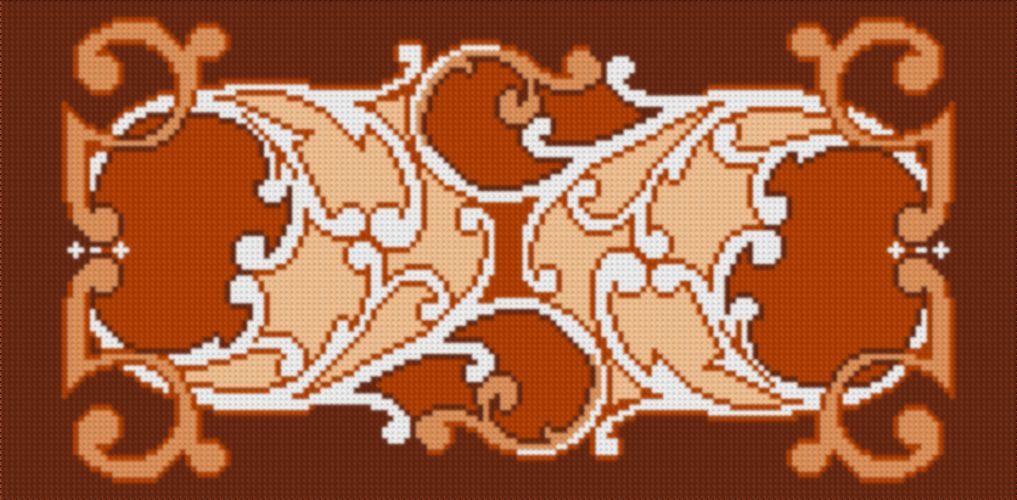 Latch Hook Pattern Chart READICUT 659 Nouveau 27" x 54" EMAIL2u