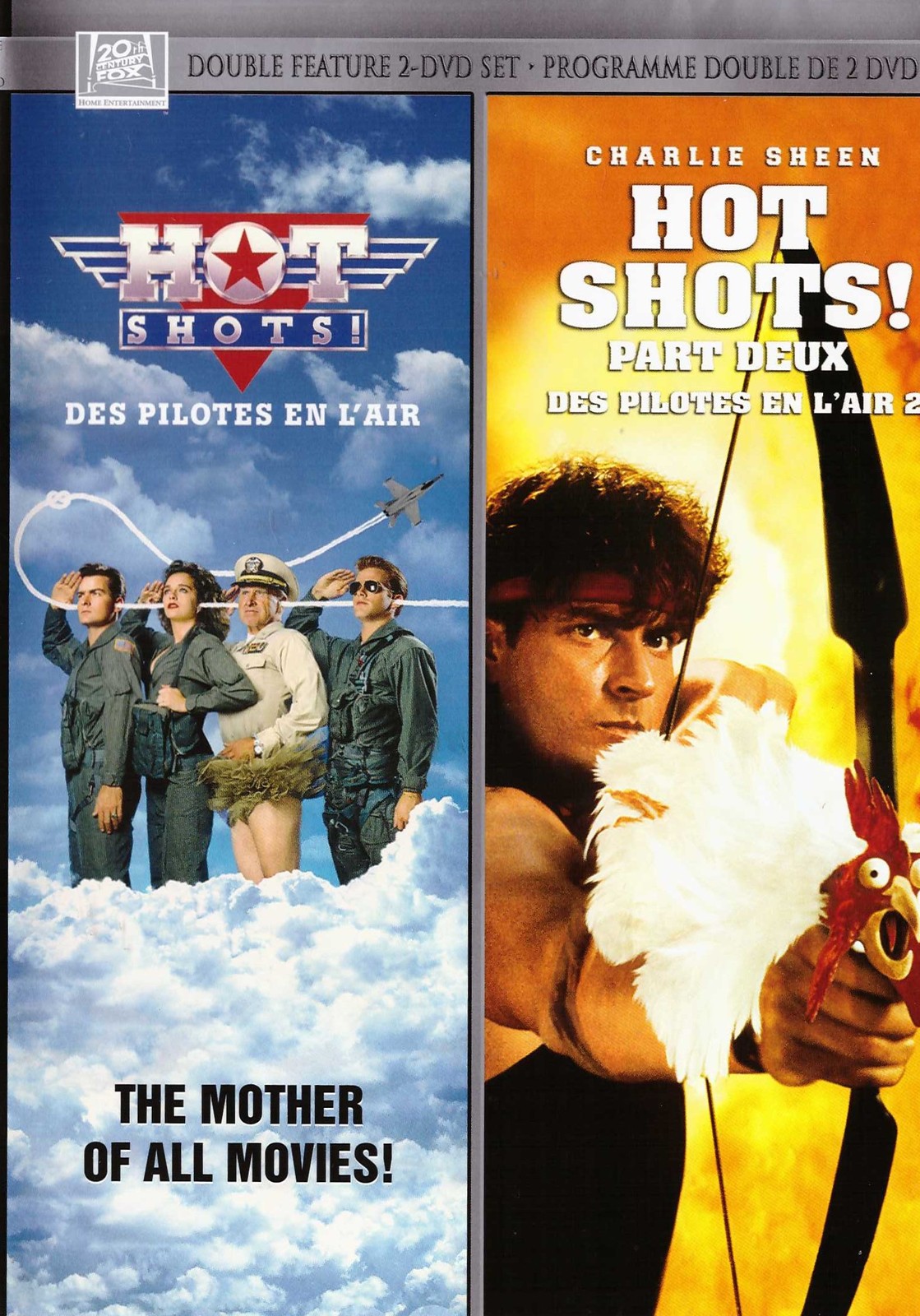 Primary image for Hot Shots and Hot Shots Part Deux DVD Double Feature 2 DVDs Charlie Sheen