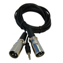 HQRP 3.5mm to Dual Male XLR Y Cable for Shure PG48 - $19.76
