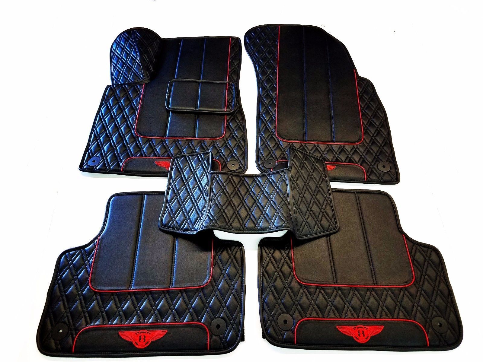 Bentley Bentayga Custom Diamond Eco Leather Floor Mats 2016 2017 2018