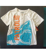 OshKosh B&#39;gosh Toddler Boys T-Shirt Shark Beach Crew Patrol Size 2T NWT - $10.49