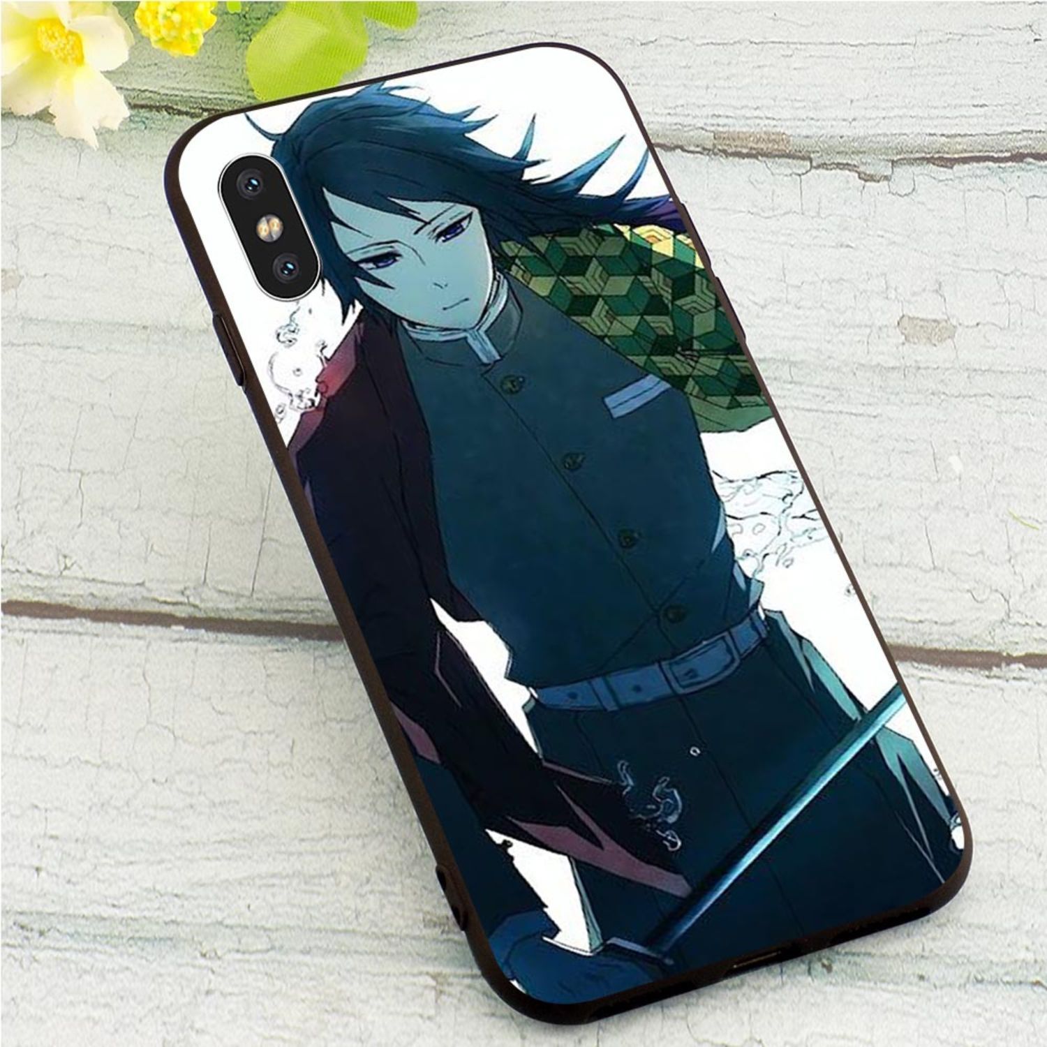 Fashion Demon Slayer Tomioka Giyuu Phone Case for iPhone 11 Pro Max Xs ...