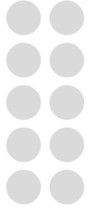 1-1/2" Lt Gray Grey Round Color Coded Inventory Label Dots Stickers MADE IN USA  - $2.49+