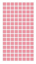 1/4" Pink Square Color Coding Inventory Label Stickers Made In The USA - $1.98+