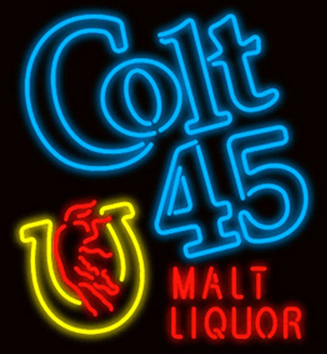 Colt 45 Malt Liquor Neon Sign Other Collectible Lighting