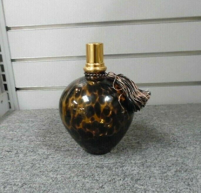 Primary image for Gold Flecked Tortoise Scented Oil Diffuser ~ Heavy Blown Glass  w/Gold Cap