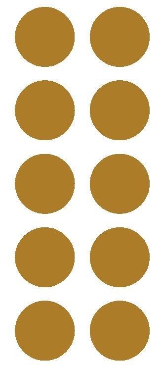 1//2/" BEIGE TAN Round Vinyl Color Coded Inventory Label Dots Stickers USA MADE