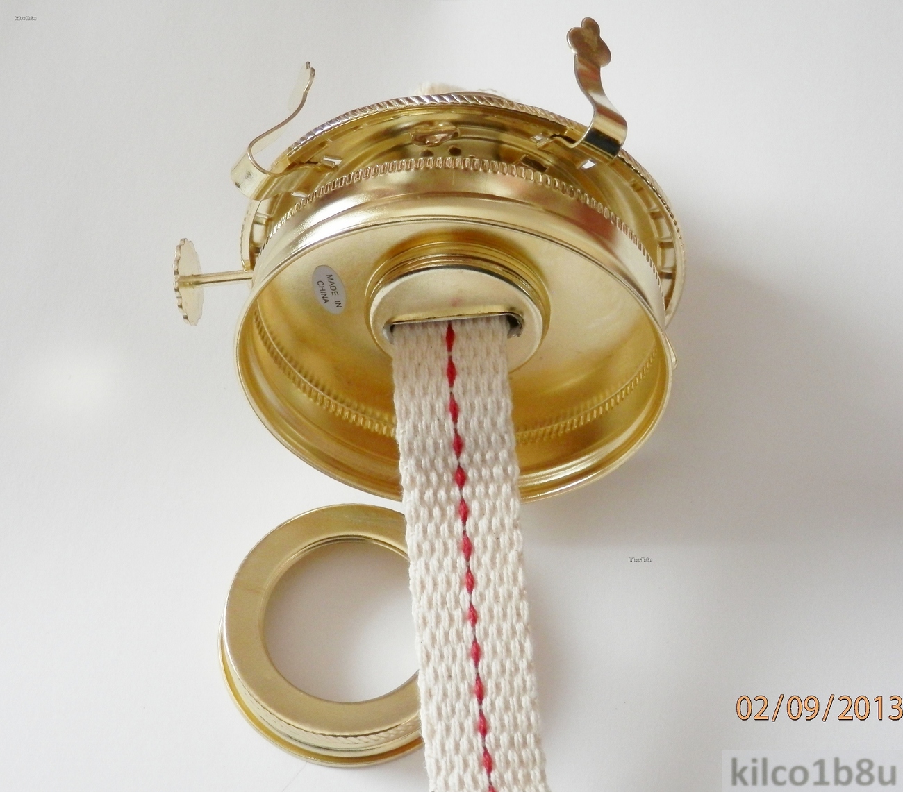 Oil Lamp Burner w/Jar Lid Lamp Kit Turn Mason jars into oil lamps