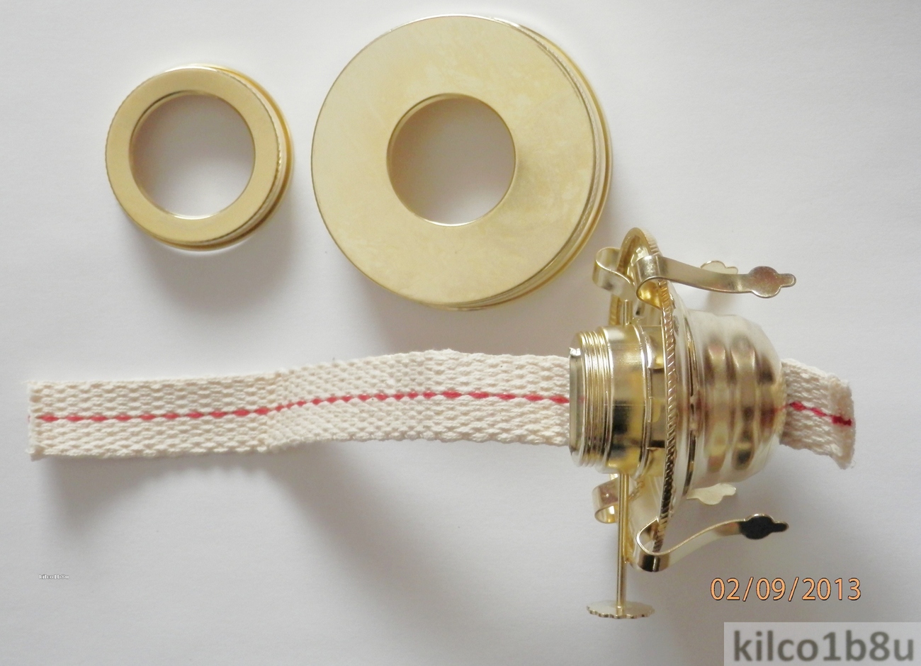 Oil Lamp Burner w/Jar Lid Lamp Kit Turn Mason jars into oil lamps