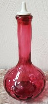 Fenton Cranberry Glass Barber Bottle - Original Vintage - $74.99