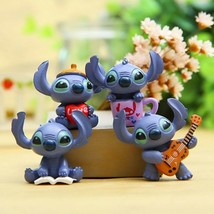 Disney  Lilo &amp; Stitch Set Of 4  1&quot; Birthday Cake Topper Figurines Set - $10.00