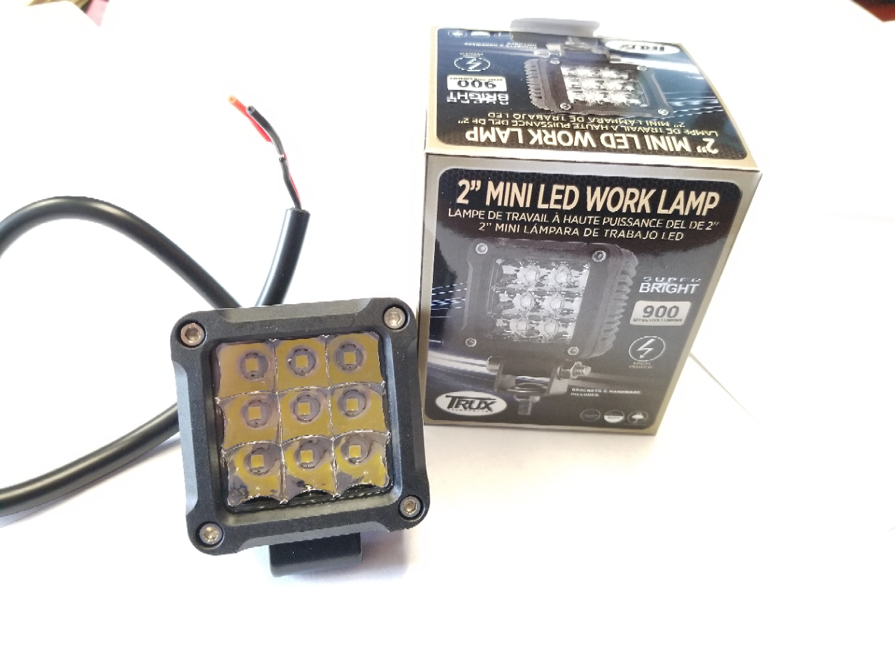 Trux Accessories TLEDU104 2" Miniature LED Work Lamp 900 Lumens 12