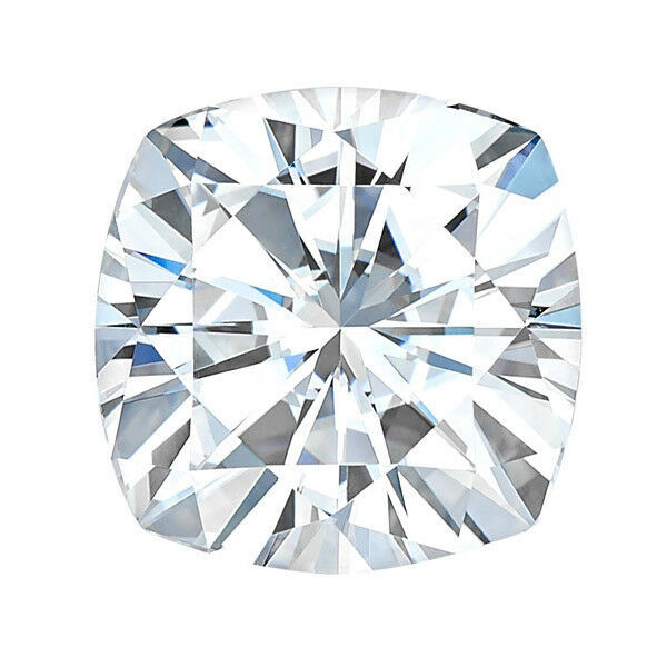 Moissanite By Charles & Colvard - Moissanite cushion forever one loose vvs1 d-e-f color engagement free shipping