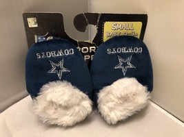 Cowboys Sport Slippers Baby Size Small 0-3 Months Blue - $15.98