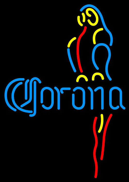 Corona Blue Parrot Neon Sign - Neon