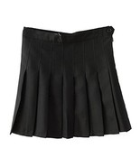 Beautifulfashionlife Women&#39;s High Waist Solid Pleated Mini Skirt(M , Black) - $26.72