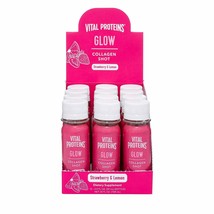 12 Vital Proteins Glow Collagen Shot Strawberry Lemon Hyaluronic BB 10/21 - $30.00