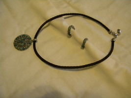Chaps Necklace & Earrings  Signed  Vintage - $16.00