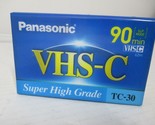 NEW Panasonic VHS-c 90 Min TC-30 Super High Grade Tape SEALED - $7.92