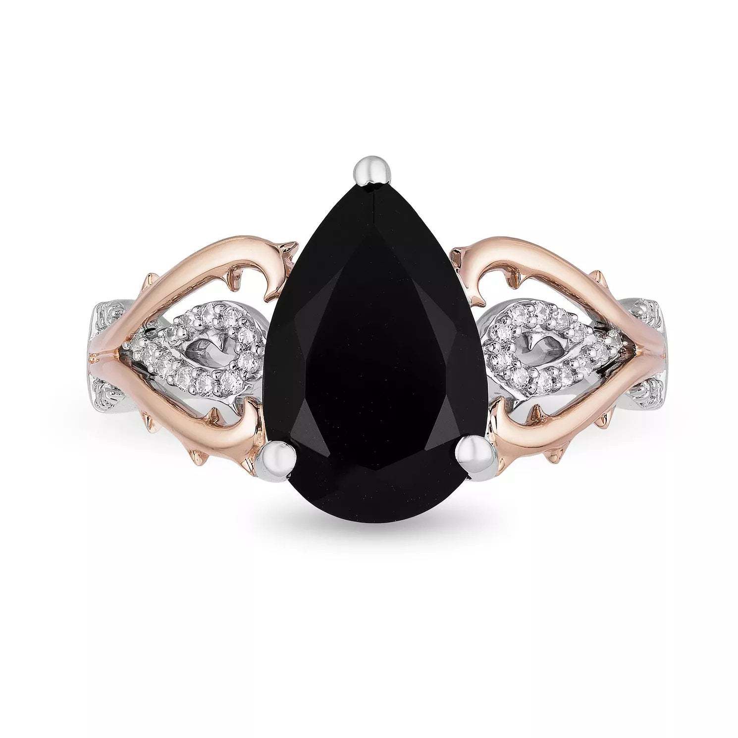 Enchanted Disney Villains Gold & Diamond Maleficent Ring engagement
