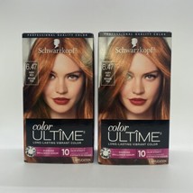 2x Schwarzkopf Ultime 6.47 Fiery Red Diamond Brilliance Hair Color Dye - $33.24