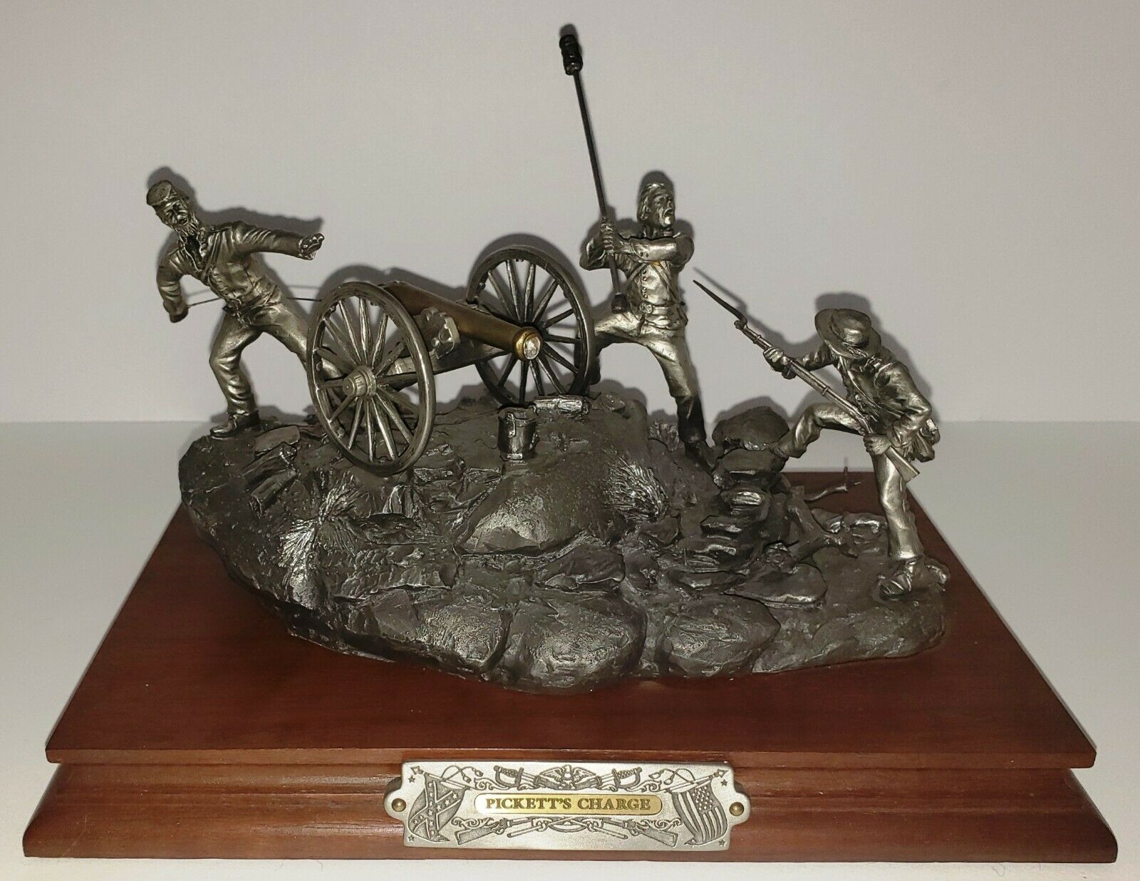 CHILMARK FINE PEWTER SCULPTURE PICKETT'S CHARGE 1990 CIVIL WAR BARNUM 623/2500 Pewter