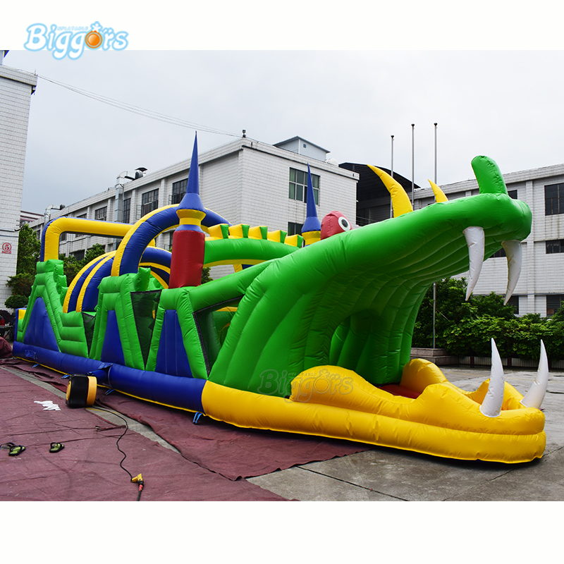 Commercial Inflatable Obstacle Course Bounce House with Blower