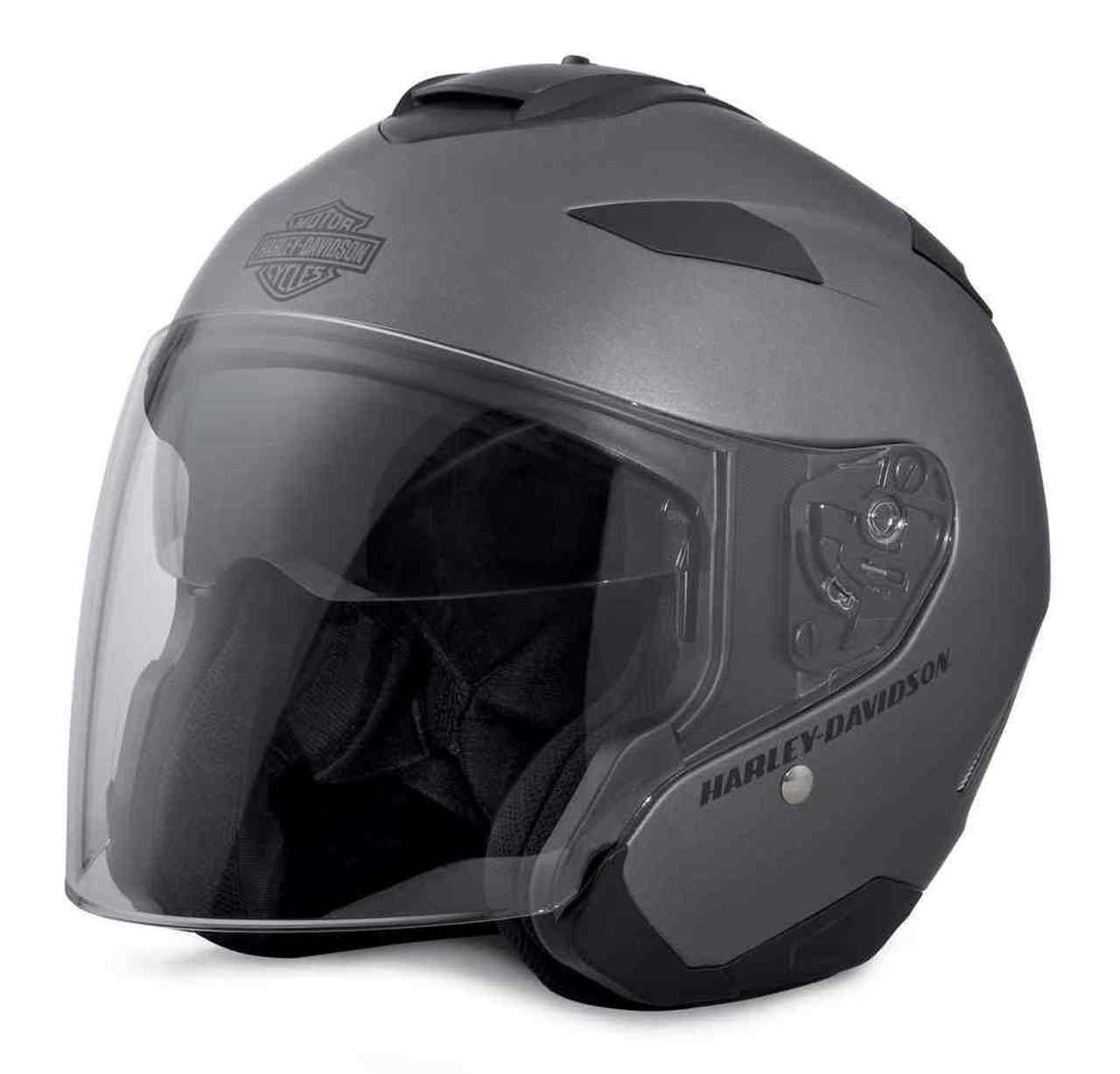 Harley-Davidson® Interchangeable Sun Shield 3/4 Helmet, Silver, 98304 ...