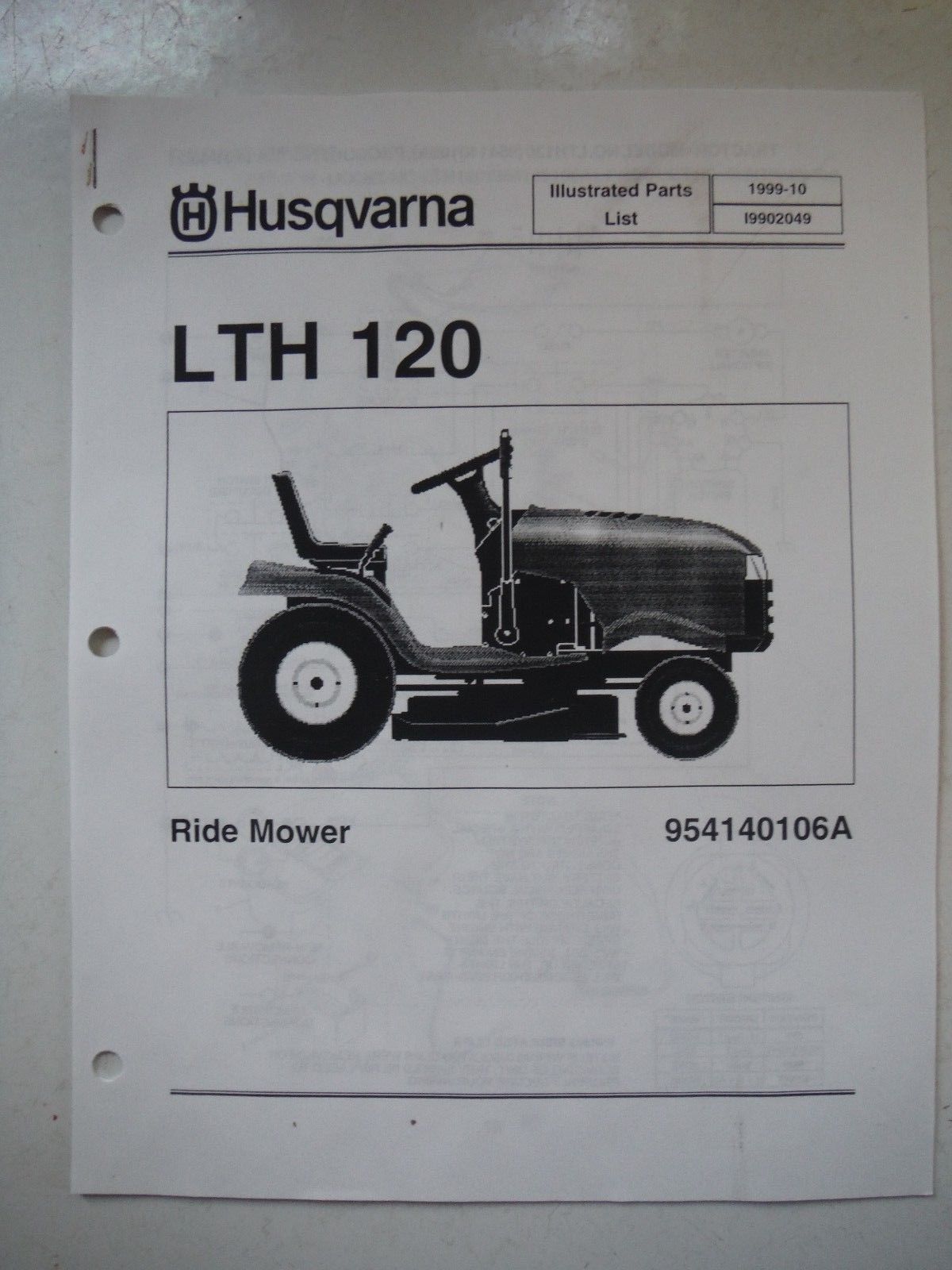 S l1600. S l1600. HUSQVARNA riding mower ...