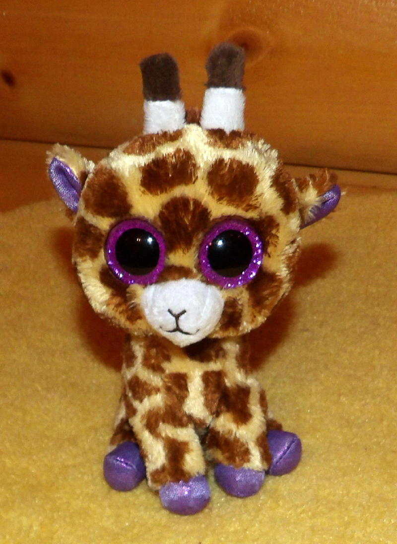TY Beanie Boos Plush 6" SAFARI Giraffe with Lavender Accent - $4.44