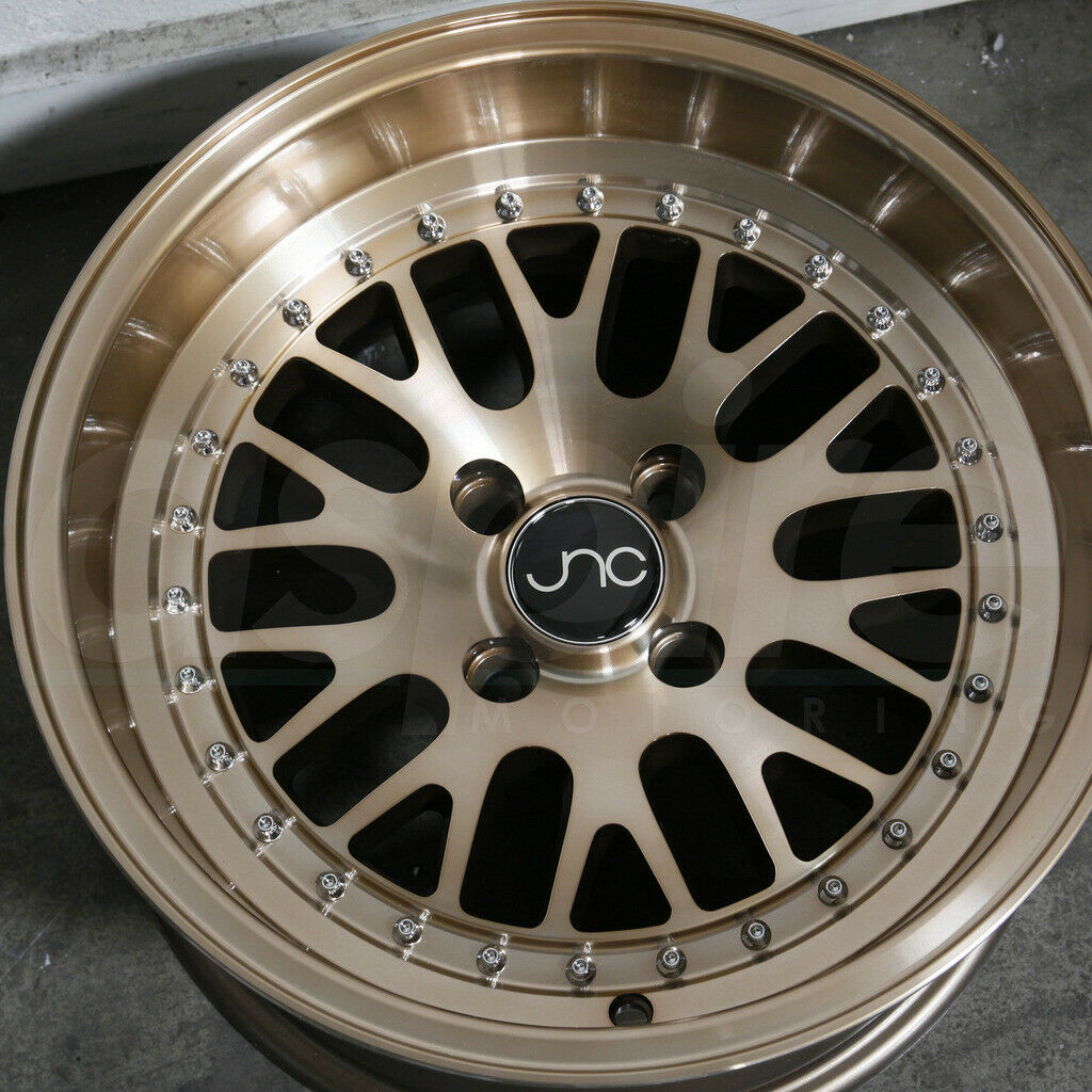 15x8 JNC 001 JNC001 4x100 0 Transparent Bronze Wheel New Set(4) - Wheels