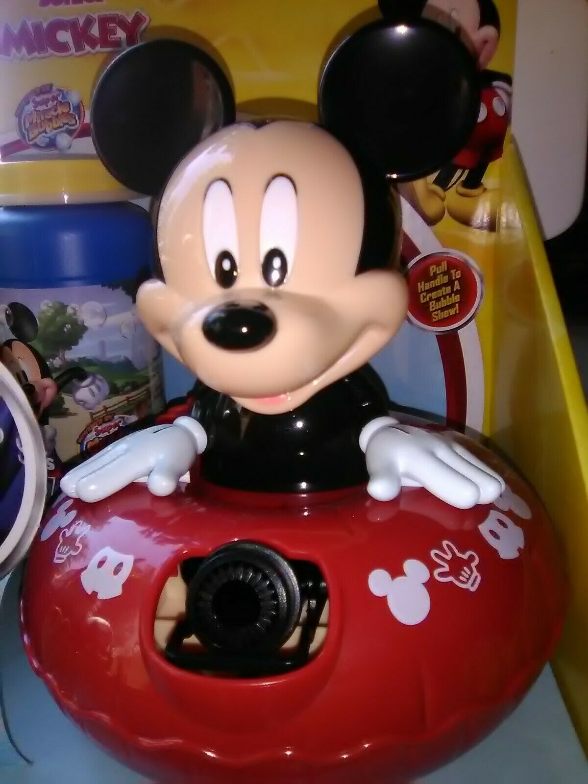 Disney Junior Mickey Mouse Bubble Maker Machine with bubble solution ...