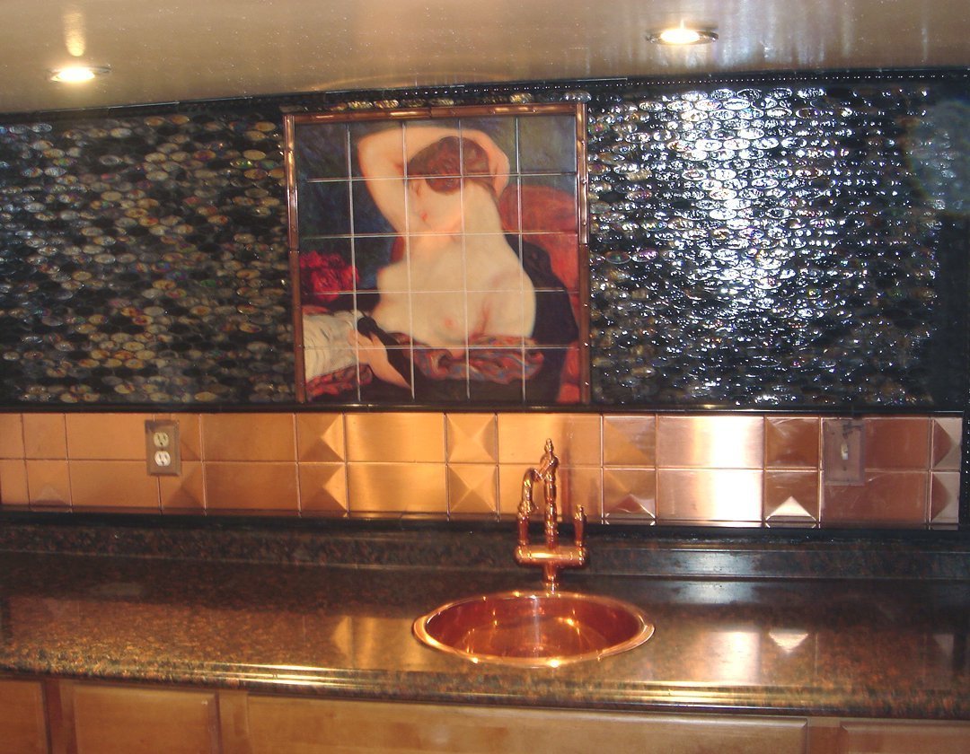 Ceramic Mural Art Deco Home Backsplash Bath Tile Behind