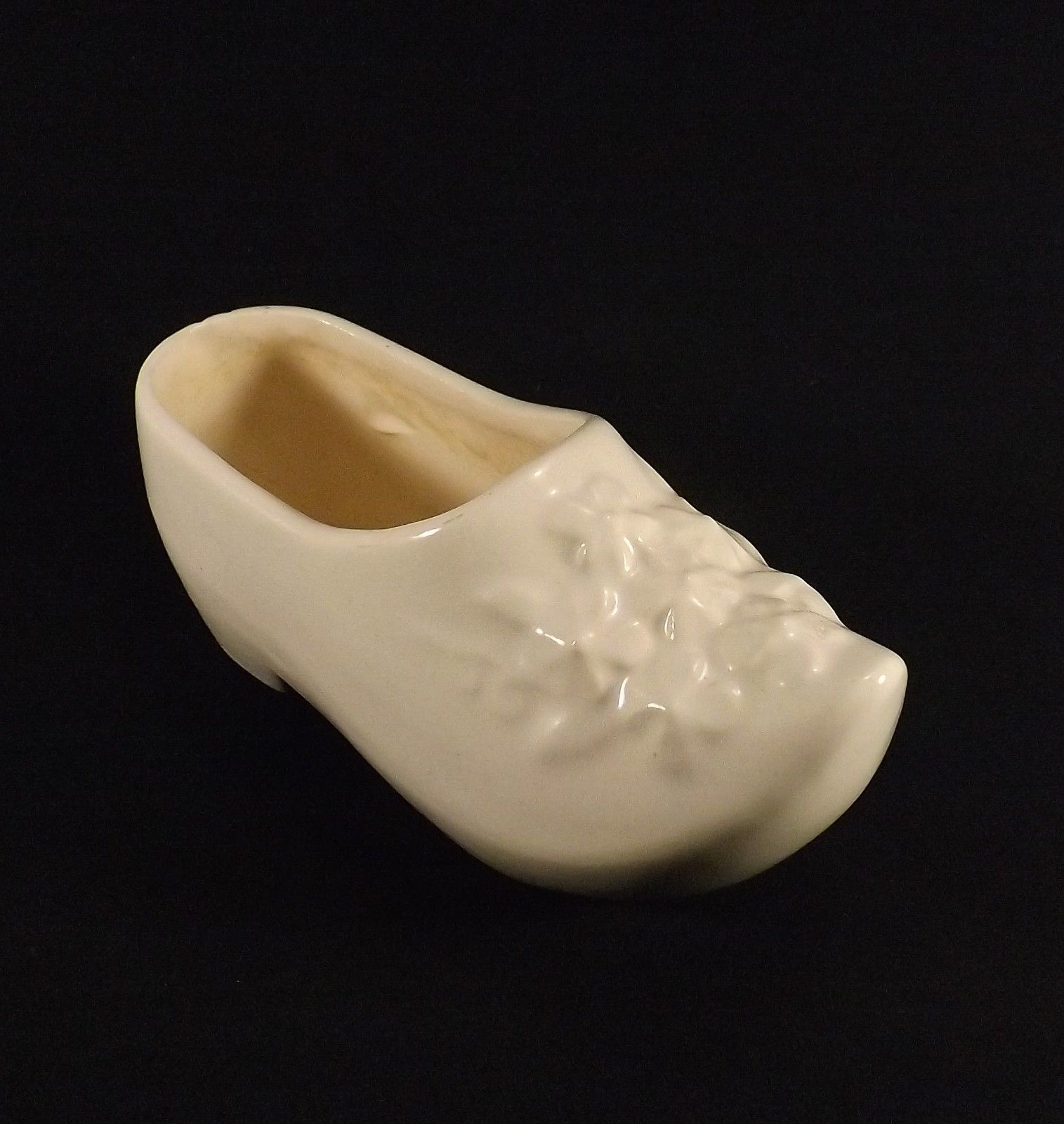 Vintage McCoy Pottery Dutch Shoe Planter Floral Design 6 1/2" x 3